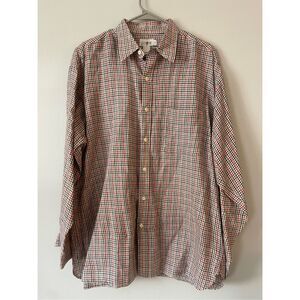 J. Crew Mens Large 100% Linen Long Sleeve Collared Button Down Shirt